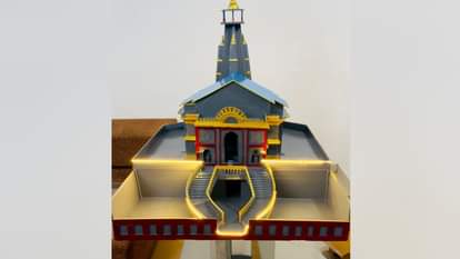 दिल्ली में बनने वाले केदारनाथ मंदिर का मॉडल