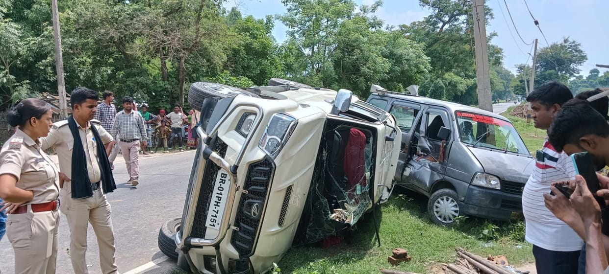 Bihar News: RJD leader seriously injured in accident today before tejashwi yadav rally in rupauli purnea