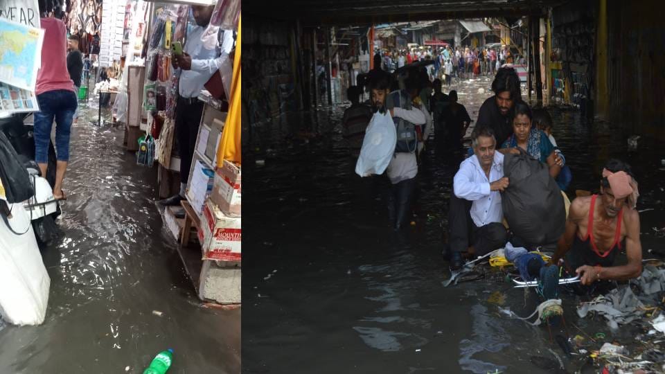 About 46 mm of rain fell in one hour in Agra kiosk and roof of Sai Baba temple was damaged