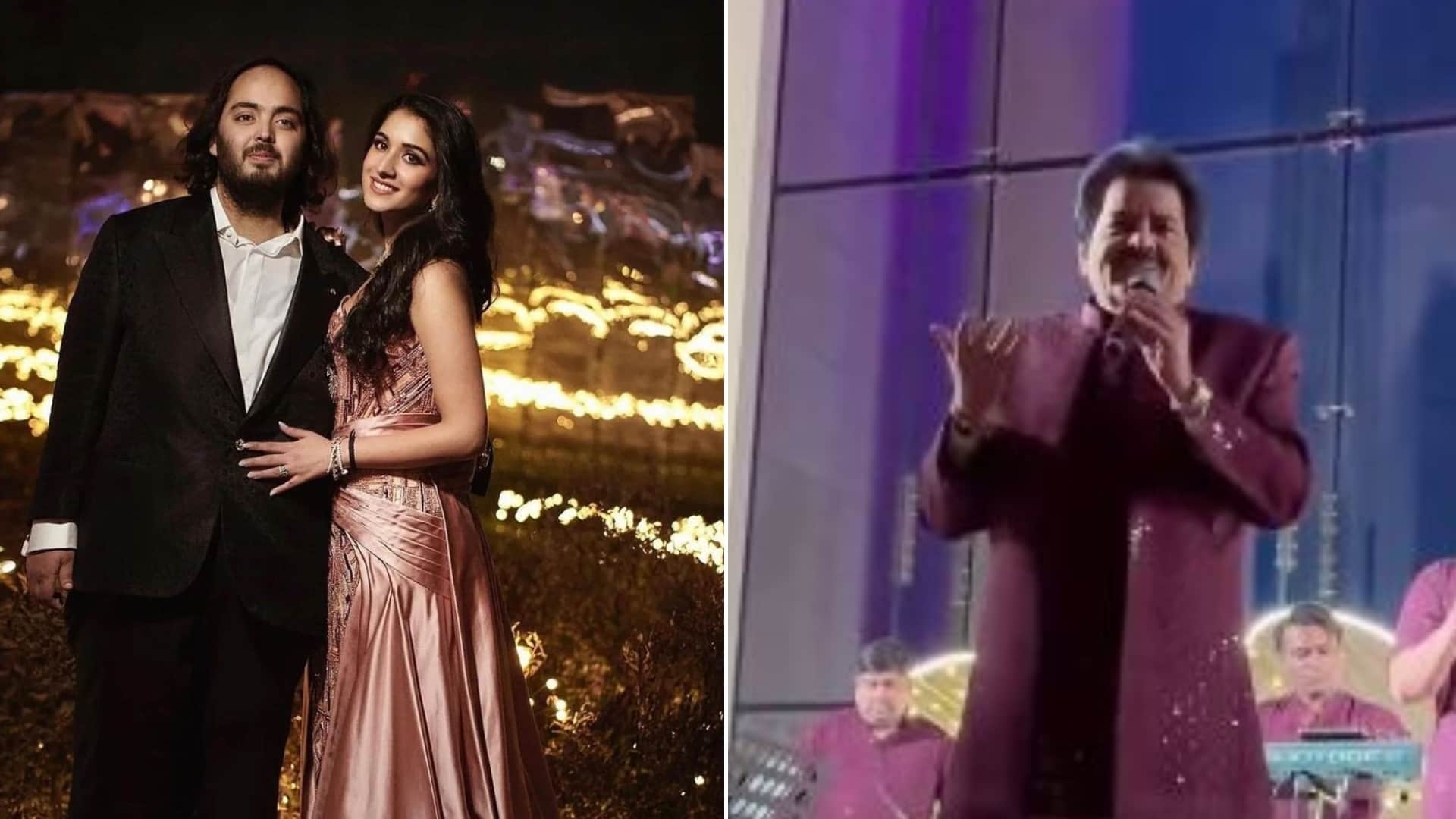 Anant Ambani Radhika Merchant Haldi Udit Narayan weaves melodious magic as he sings SRK romantic Veer Zaara