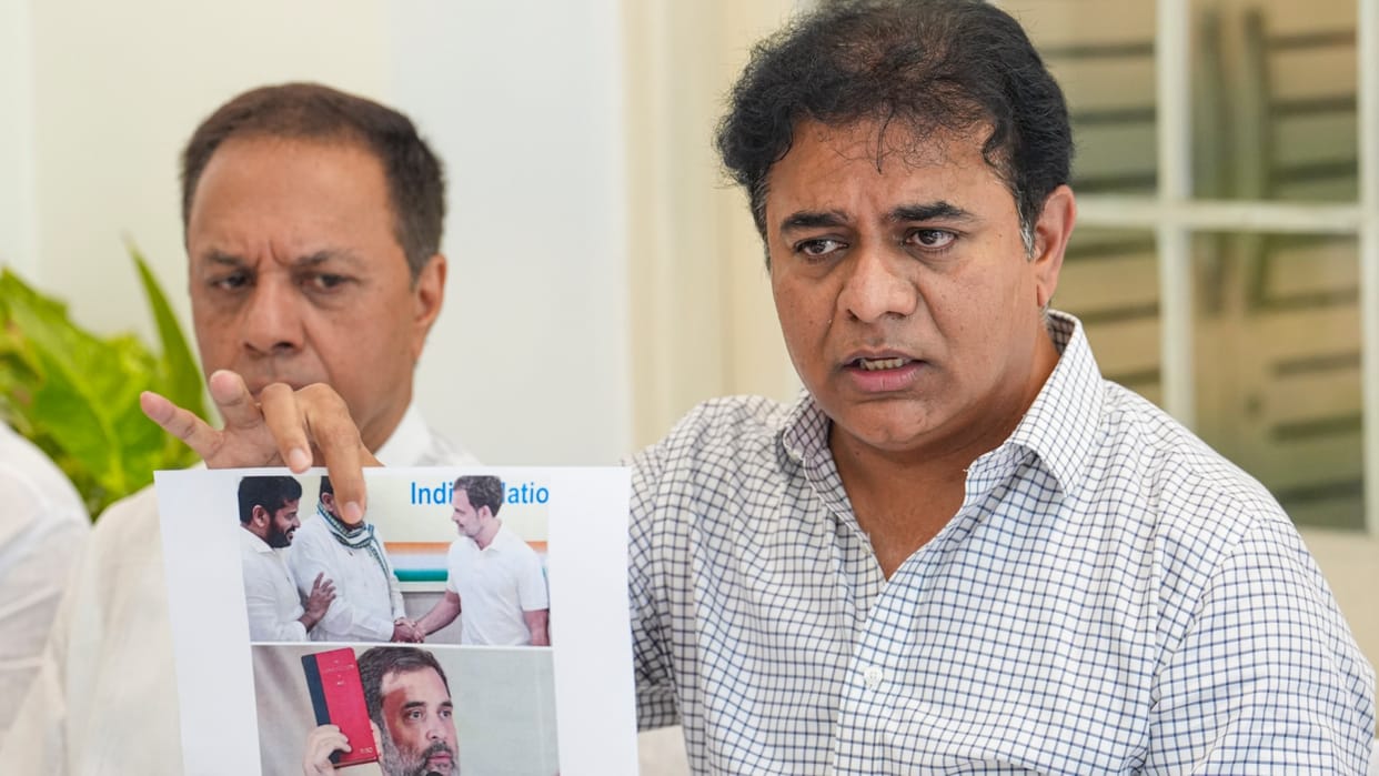 BRS vs Congress: KTR took a dig at Rahul Gandhi, said- doing Oscar level acting to protect Constitution