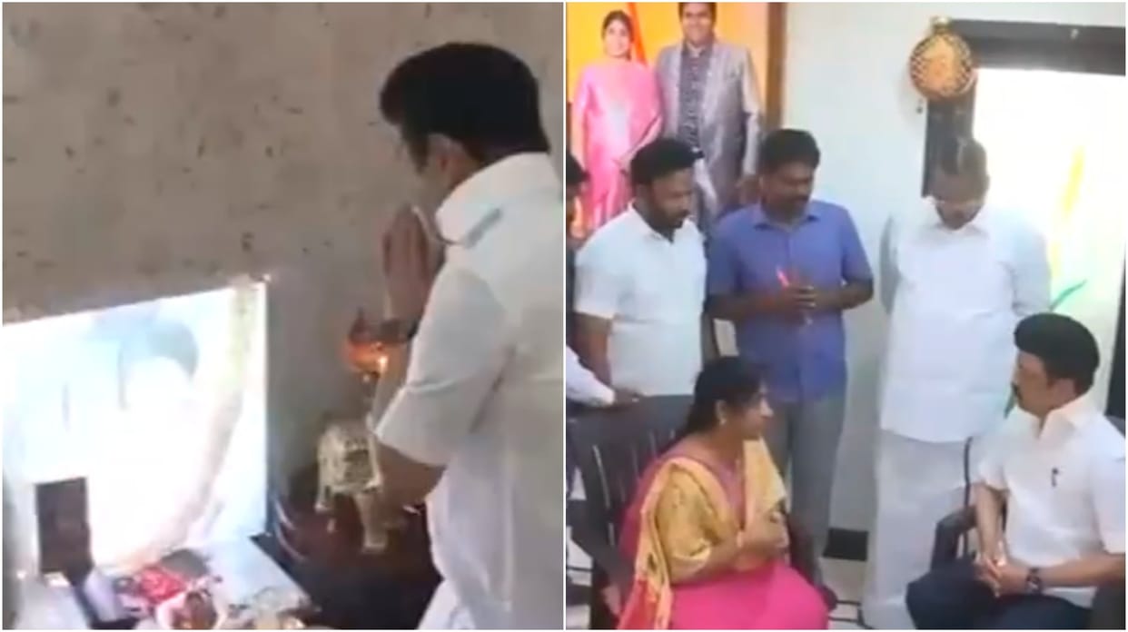 Tamil Nadu CM MK Stalin visited the house of late BSP State President K Armstrong news and updates