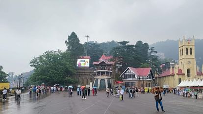 Himachal Weather Monsoon weakened clouds remained in Shimla yellow alert for heavy rain for two days