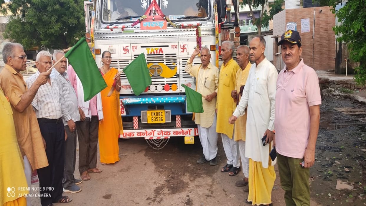 Dausa News: Gayatri family sent 451 bags of wheat to Haridwar, Bhandara runs continuously for the needy