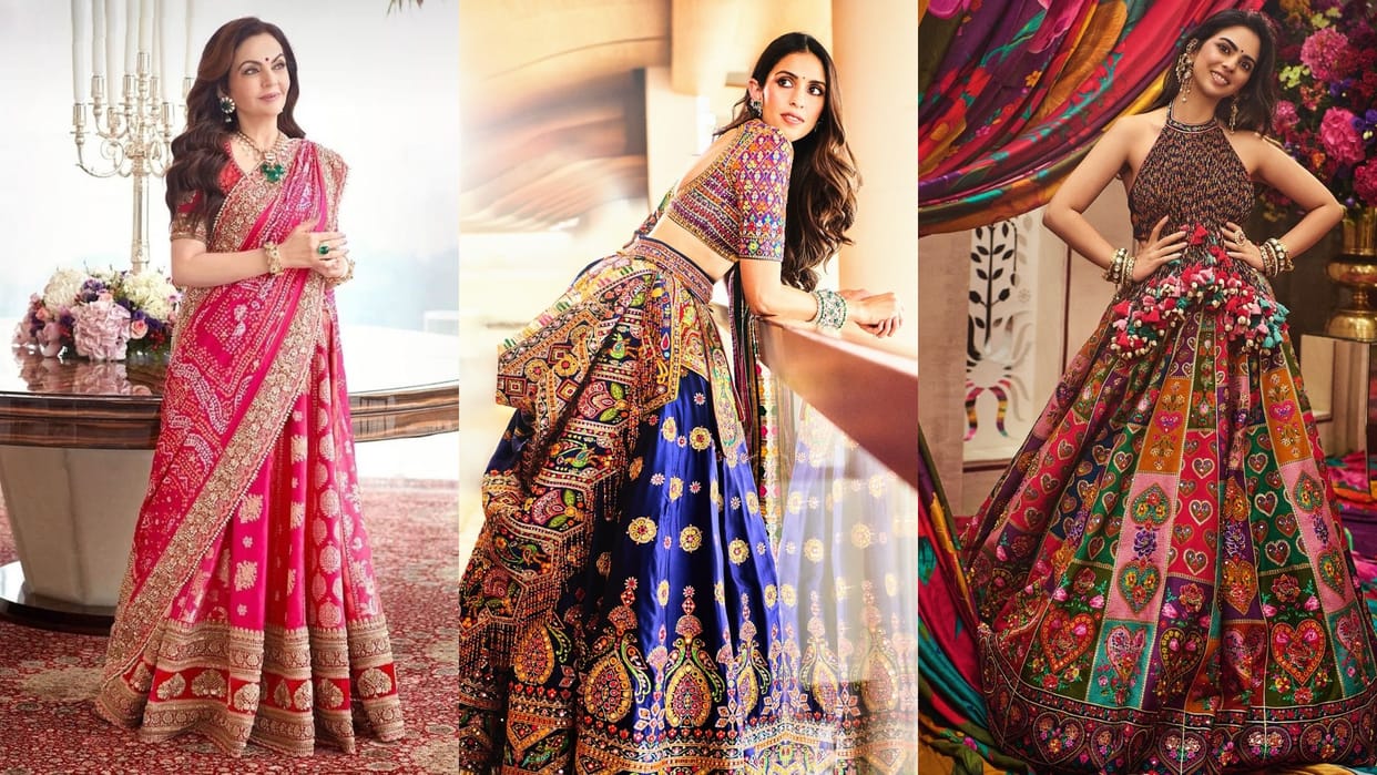 Anant Radhika Wedding unseen photos nita ambani isha ambani shloka ambani radhika merchant look