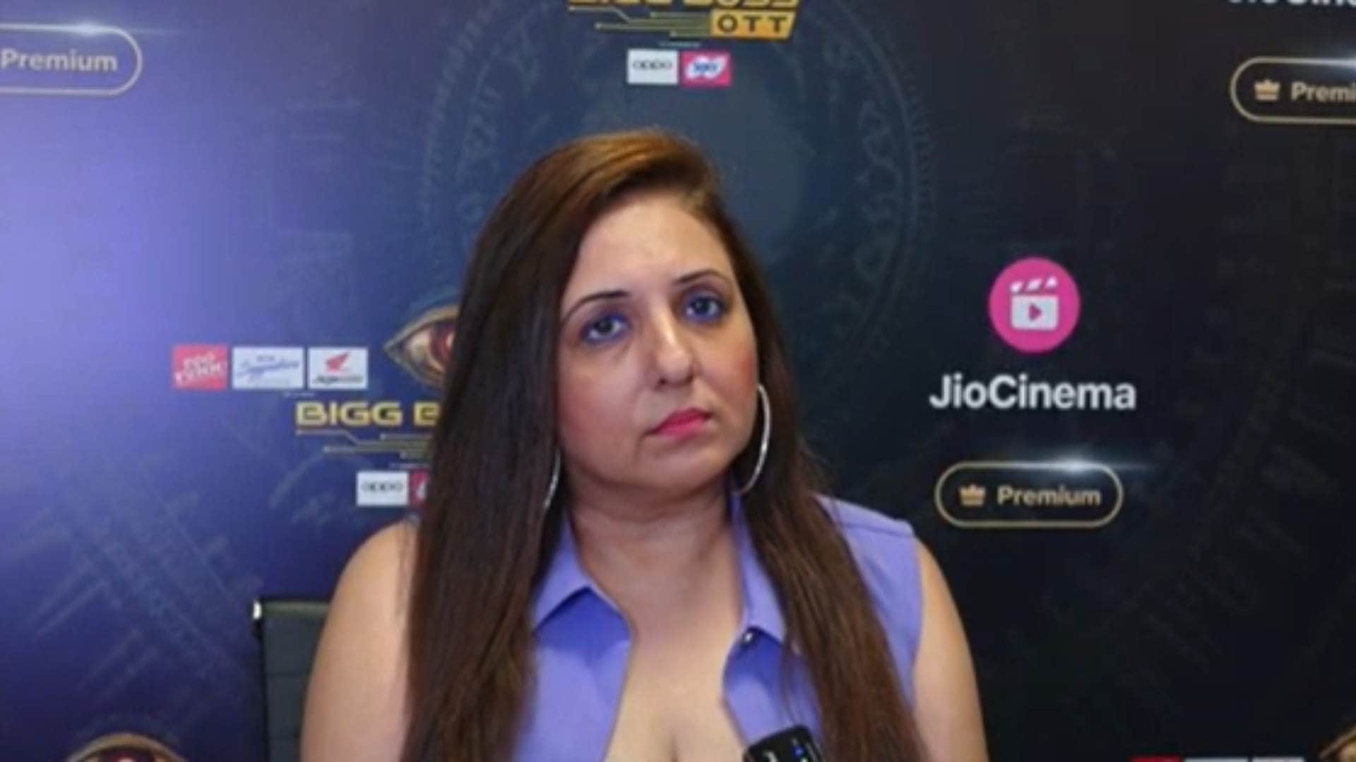 BIGG BOSS OTT 3 RECENTLY EVICTED CONTESTANT MUNISHA KHATWANI INTERACTION WITH MEDIA