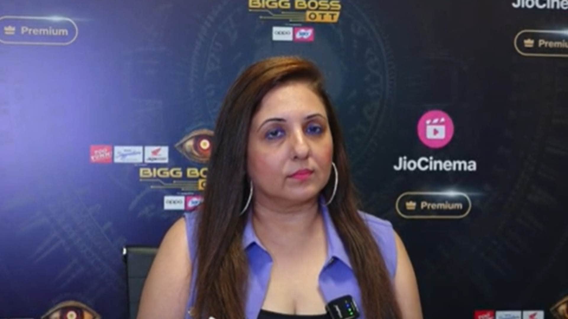 BIGG BOSS OTT 3 RECENTLY EVICTED CONTESTANT MUNISHA KHATWANI INTERACTION WITH MEDIA