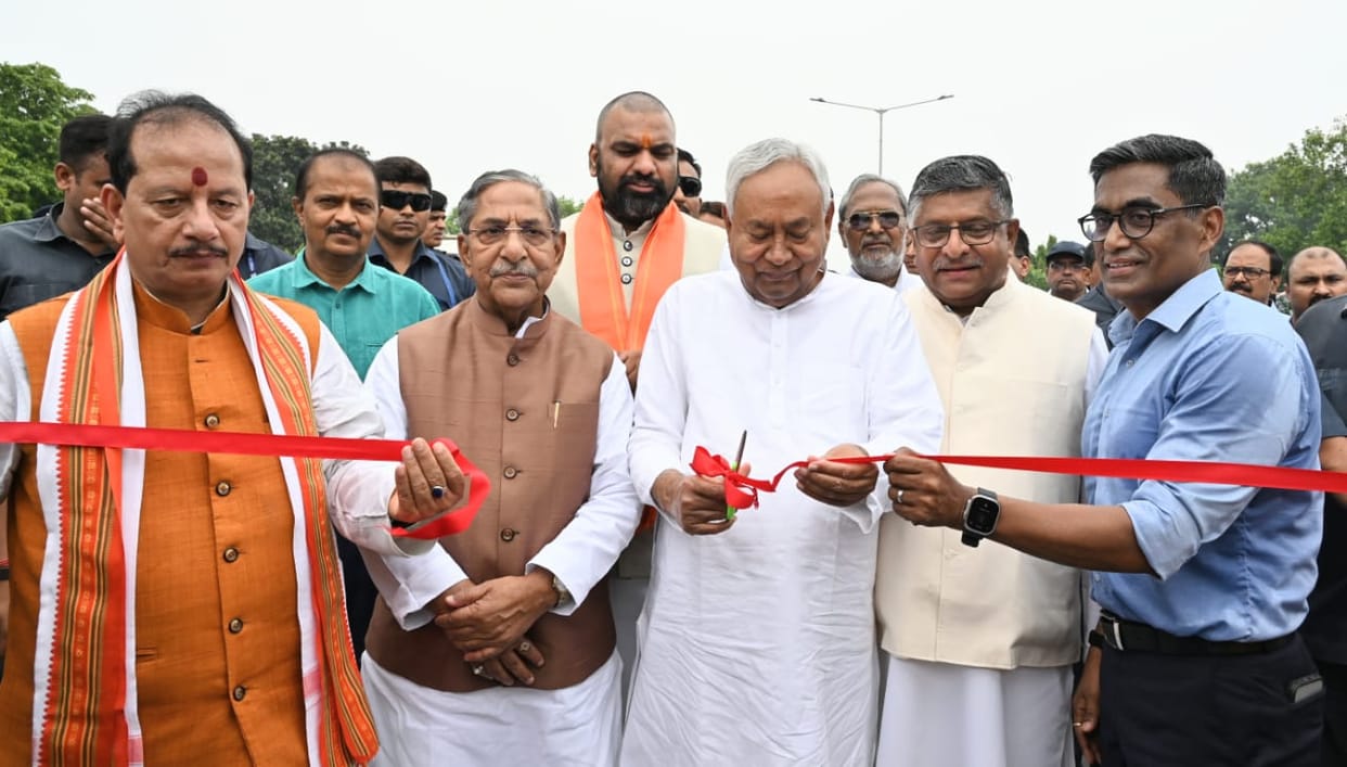 Bihar News : Bihar CM Nitish Kumar inaugurated JP Ganga Path to kangan ghat patna city