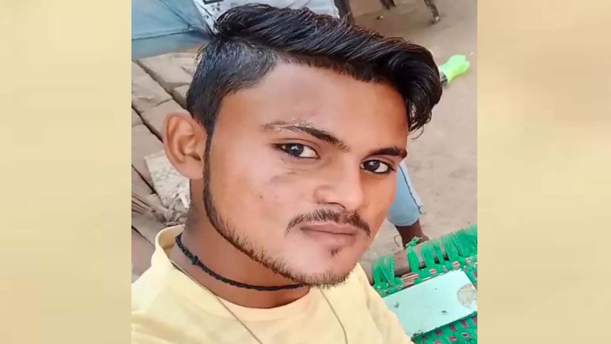 UP: High speed dumper hit father and son riding a bike, son died