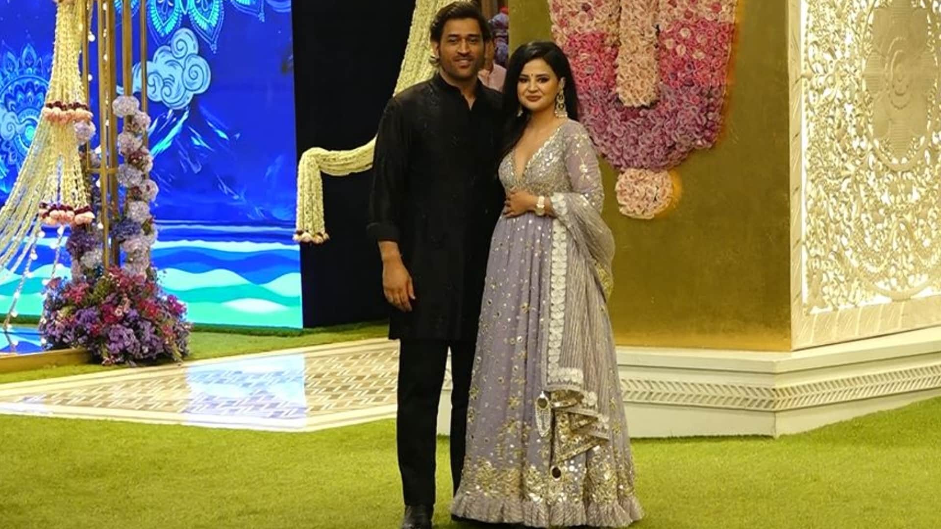 Sanjay Dutt MS Dhoni and others attended Pooja ceremony at AMBANI HOUSE before Anant Radhika wedding