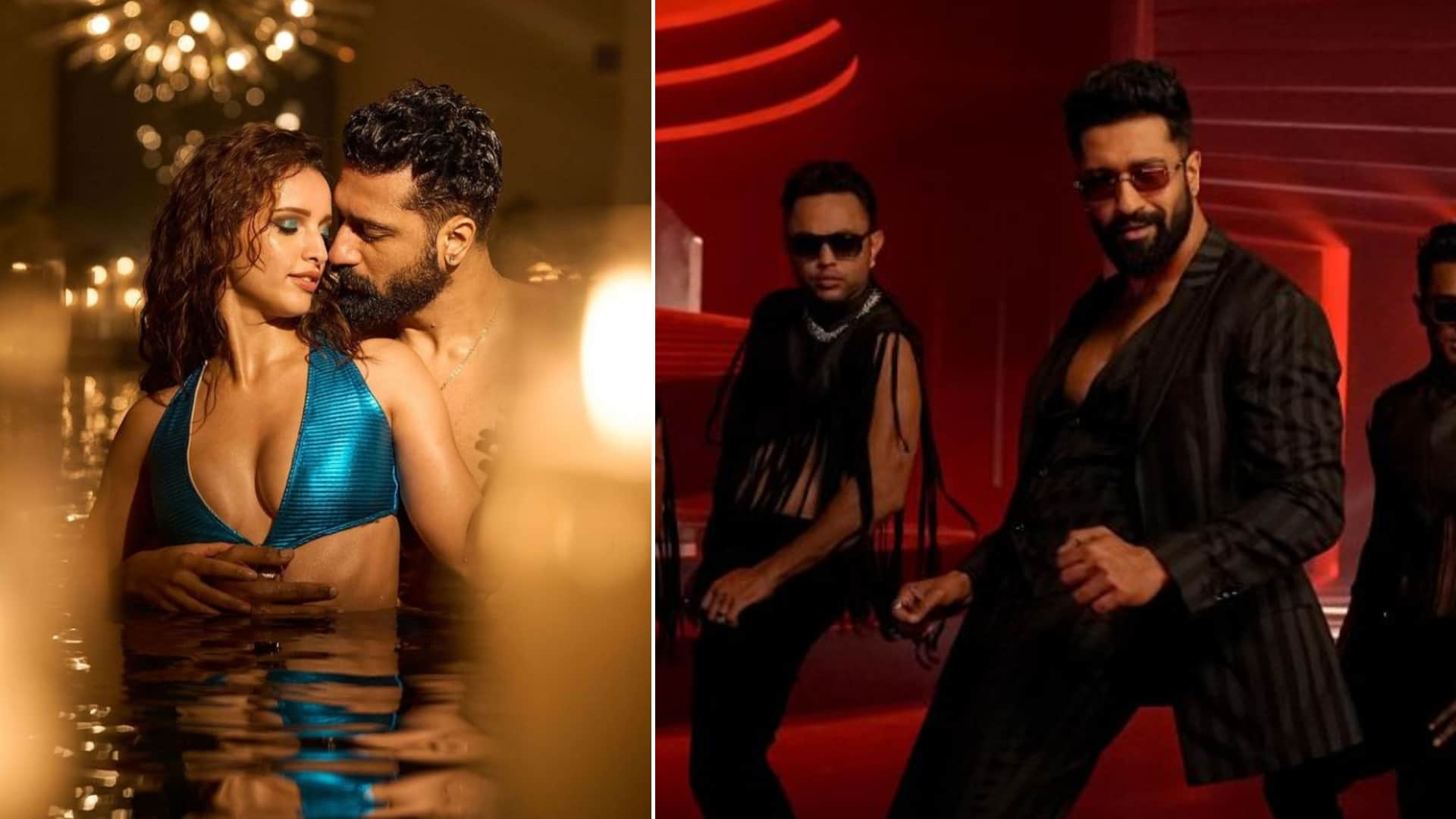 Bad Newz starrer Vicky Kaushal Ammy Virk Enjoy Bike Racing While Promoting film Tripti dimri hot song janam