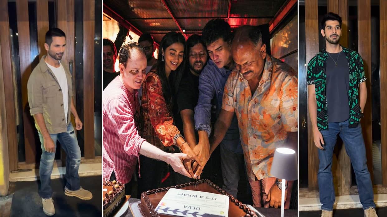Deva Wrap Up Party Shahid Kapoor Pooja hegde Pavail Gulati Attends Next Action movie Look goes viral