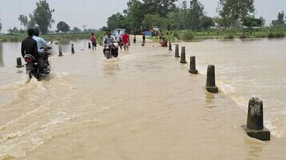 young man died by drowning in flood water in Badaun