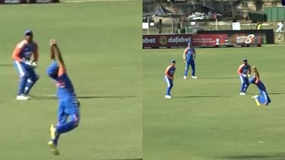 ind vs zim: third t20i ravi bishnoi catch of brian bennett goes viral, see video