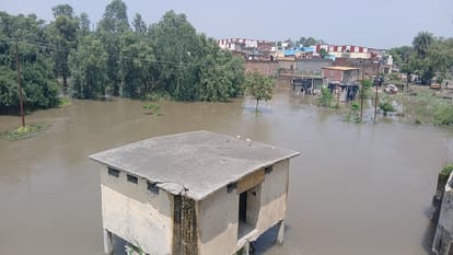 Heavy damage due to rain water in Khatima