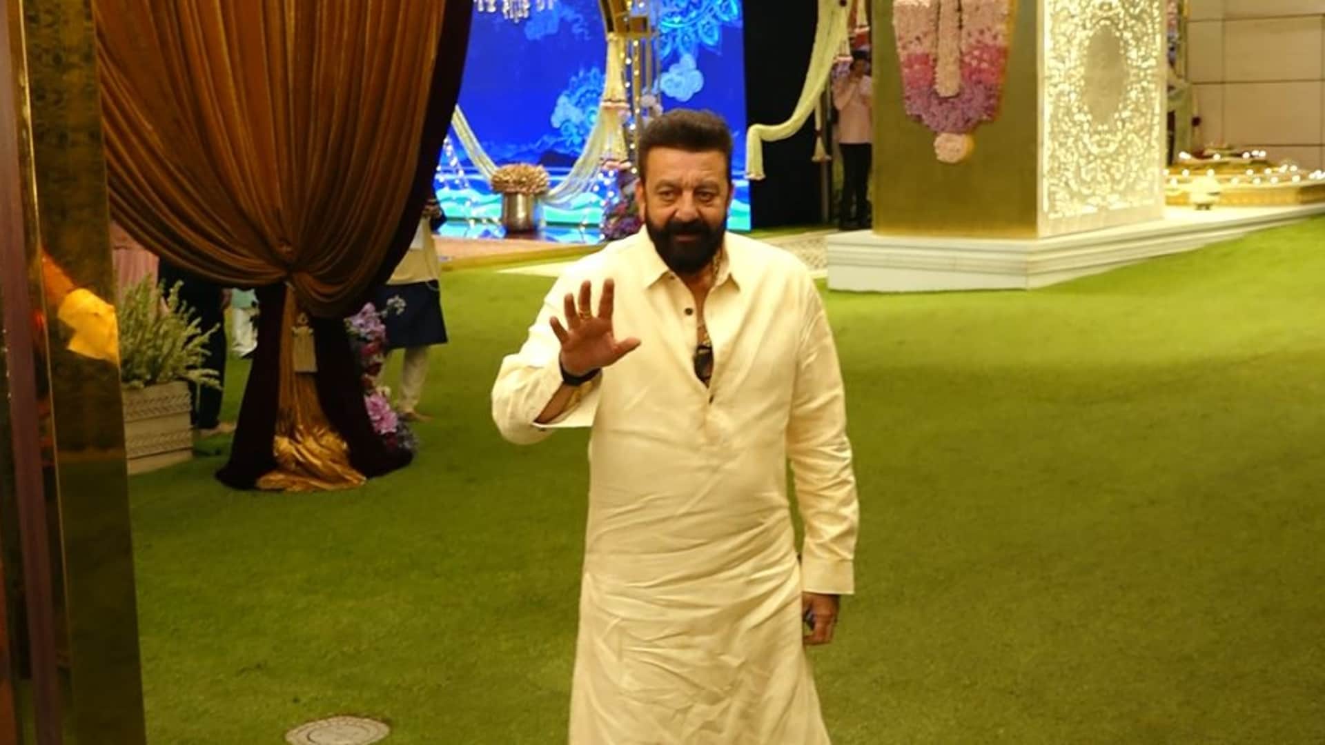 Sanjay Dutt MS Dhoni and others attended Pooja ceremony at AMBANI HOUSE before Anant Radhika wedding