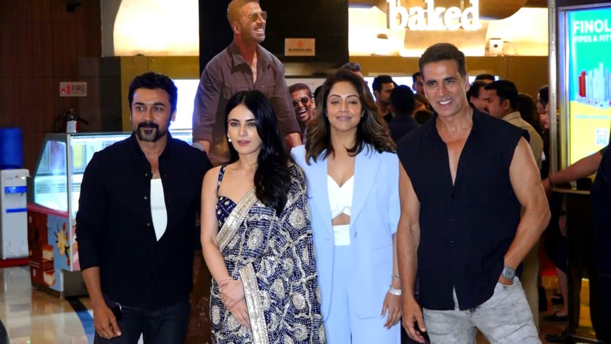 Sarfira Special Screening Akshay Kumar Suriya Jyothika Radhika Madan Sudha Kongara