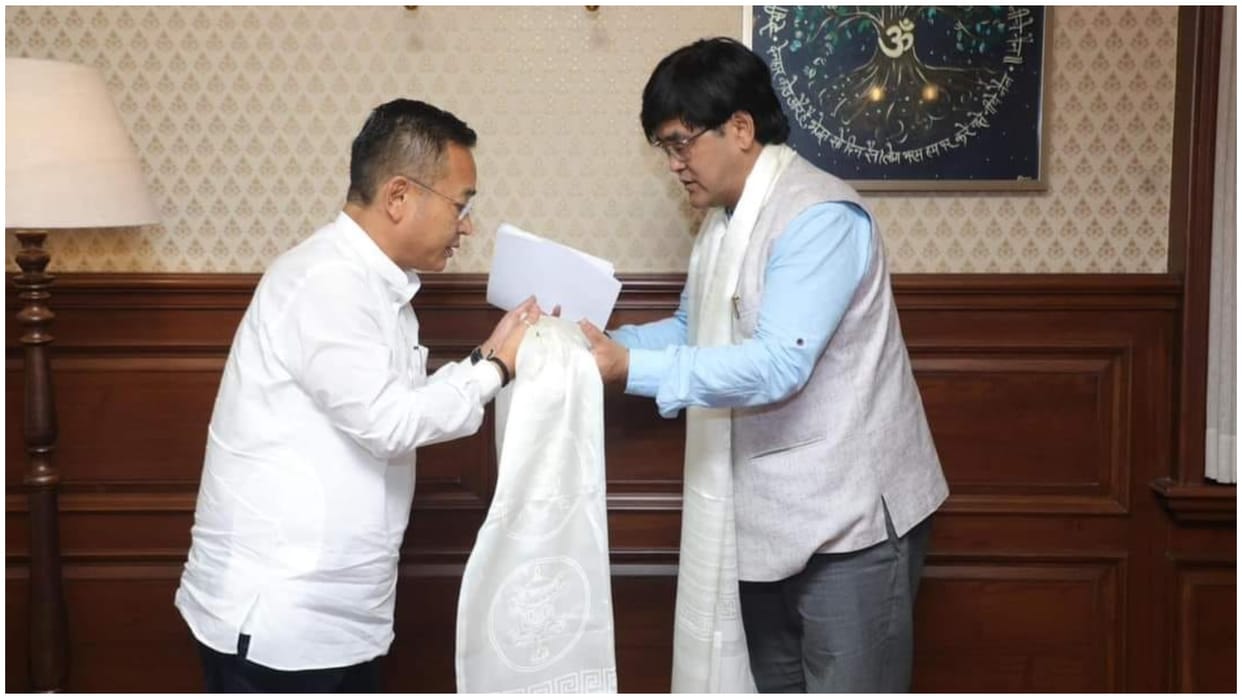 Sikkim becomes opposition-less, SDF's only MLA joins SKM