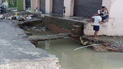 Heavy damage due to rain water in Khatima