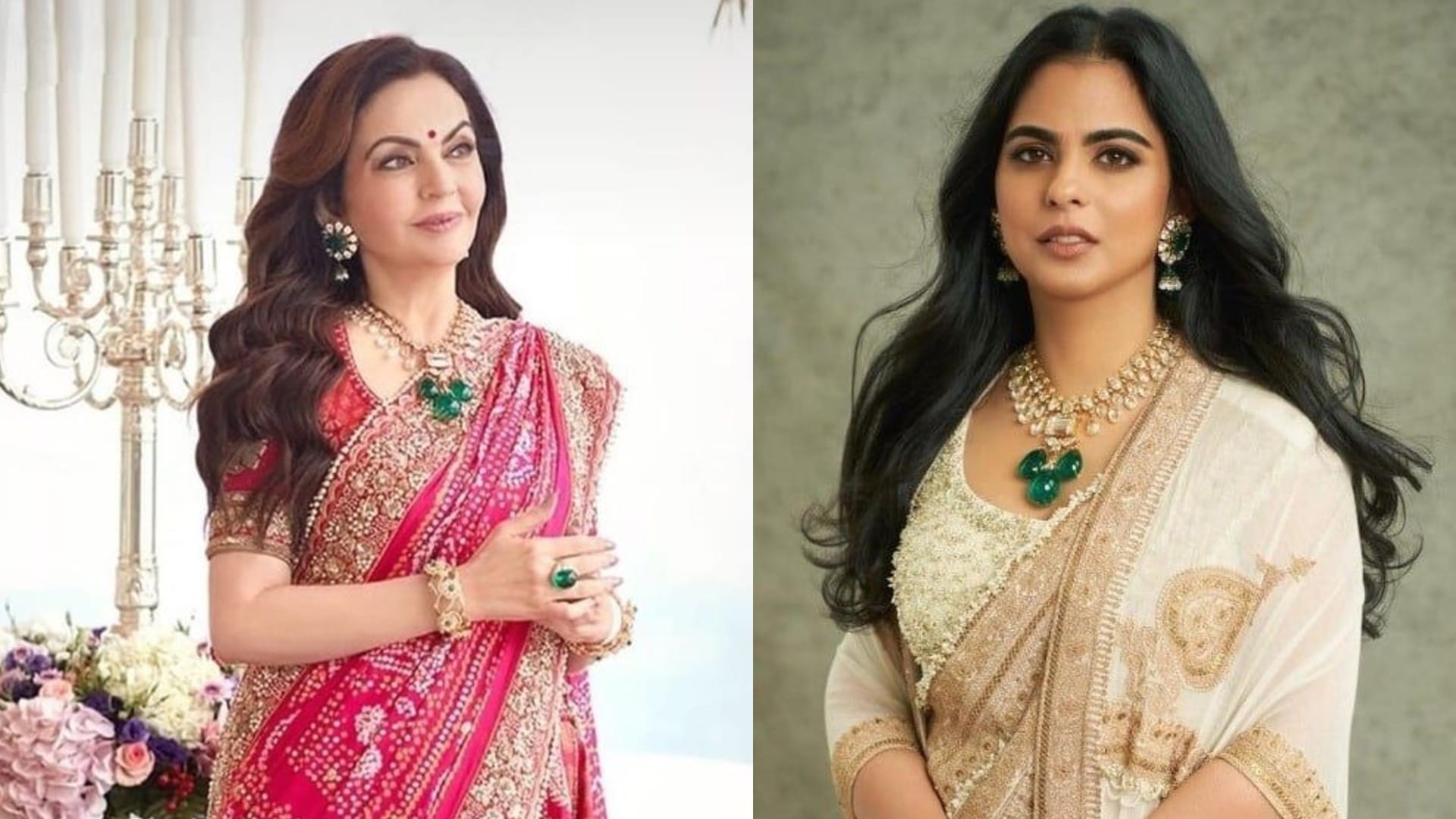Anant radhika wedding nita ambani isha ambani shloka ambani repeat their jewellery in wedding