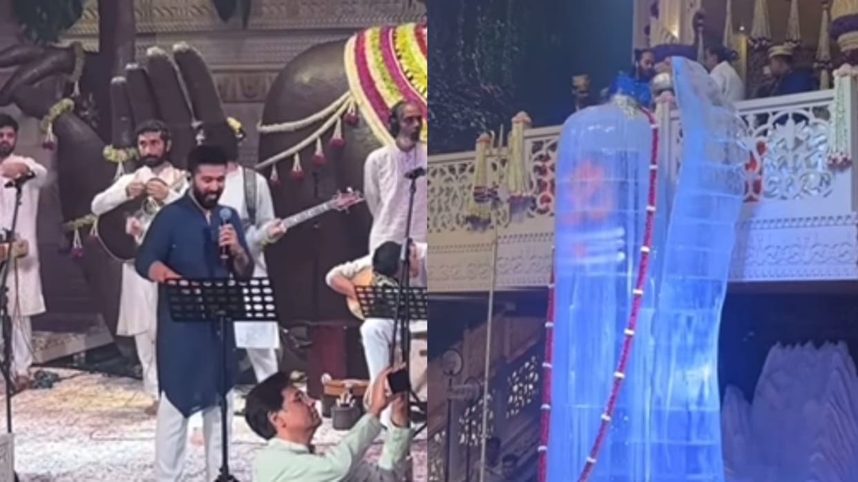 Amit Trivedi sang Namo Namo during Anant ambani Mukesh Ambani Shiv puja watch video