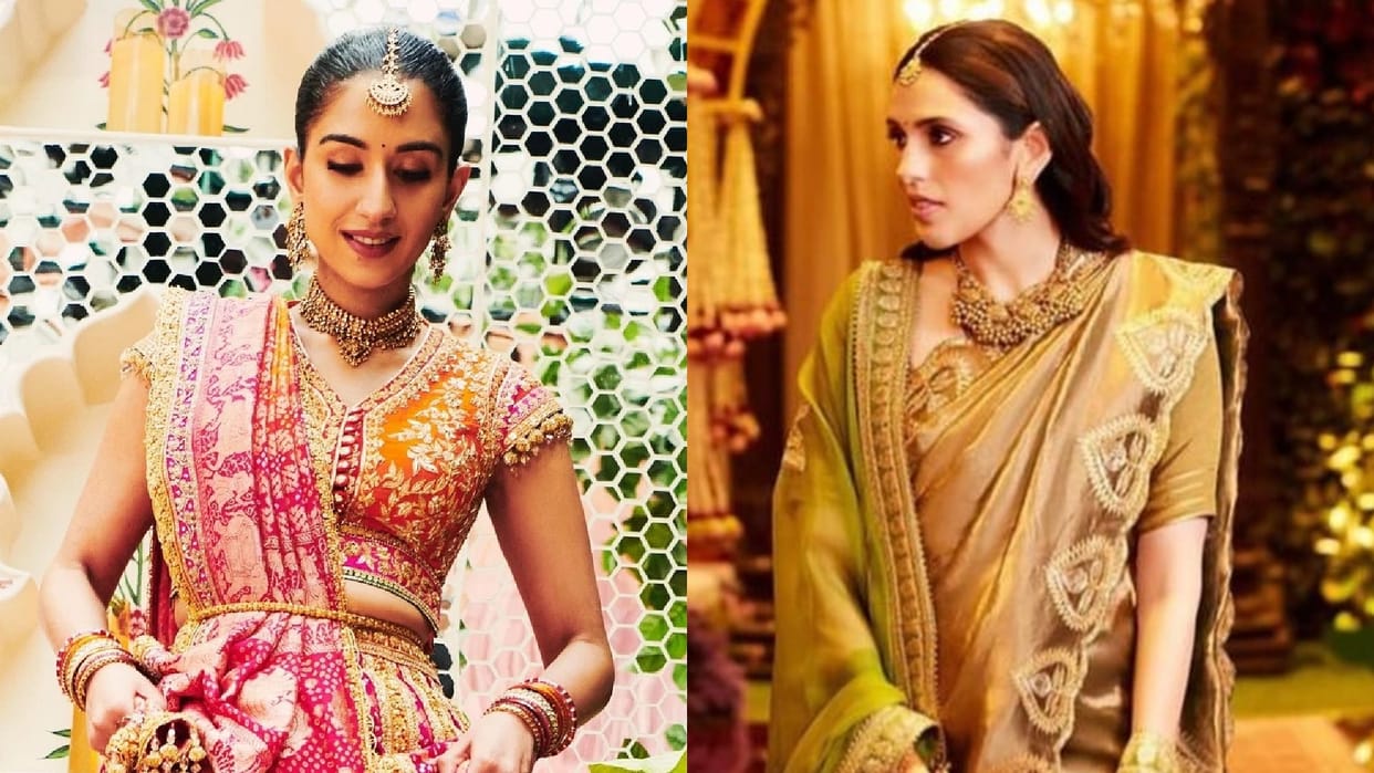 anant radhika wedding radhika merchant and shloka ambani wore old jewellery