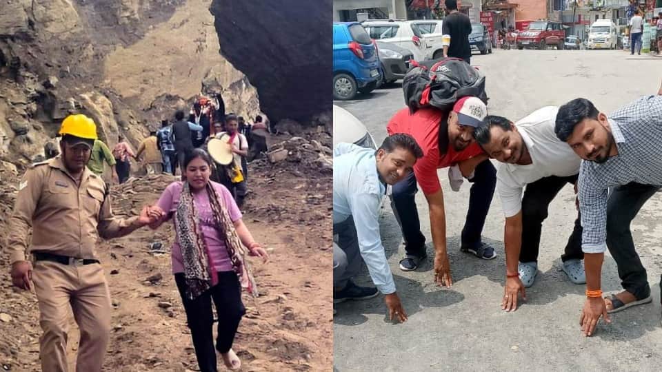 Badrinath Highway Work to evacuate pilgrims stranded for four days begins Uttarakhand News in Hindi
