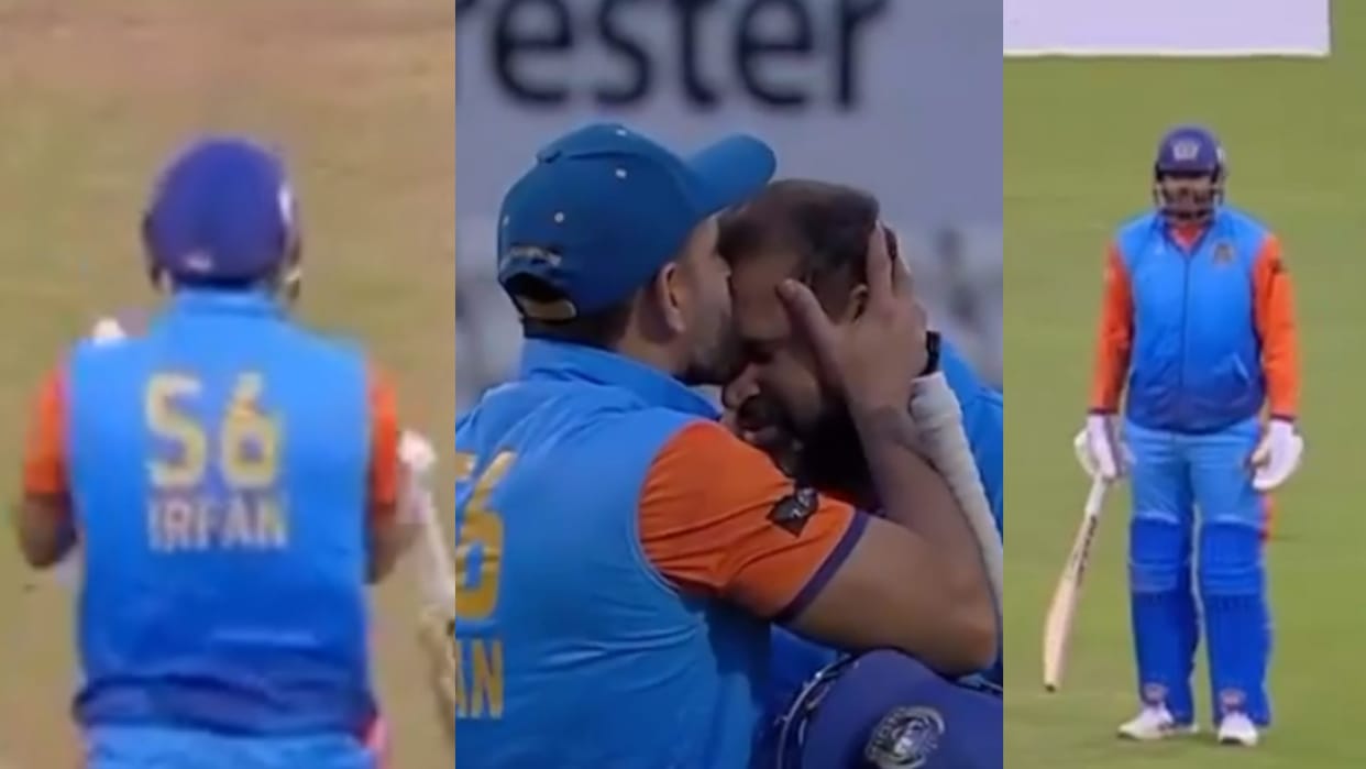 yusuf pathan and irfan pathan fight between wlc match goes viral see video