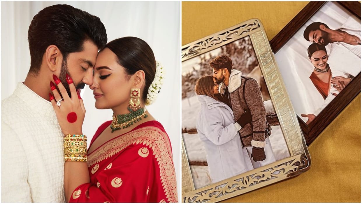 Zaheer Iqbal shared heart touching pictures with sonakshi which shows journey of their love