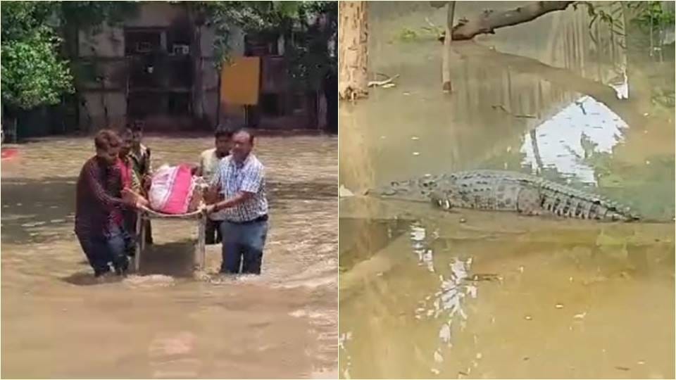 Flood water reaches Government Medical College in Shahjahanpur