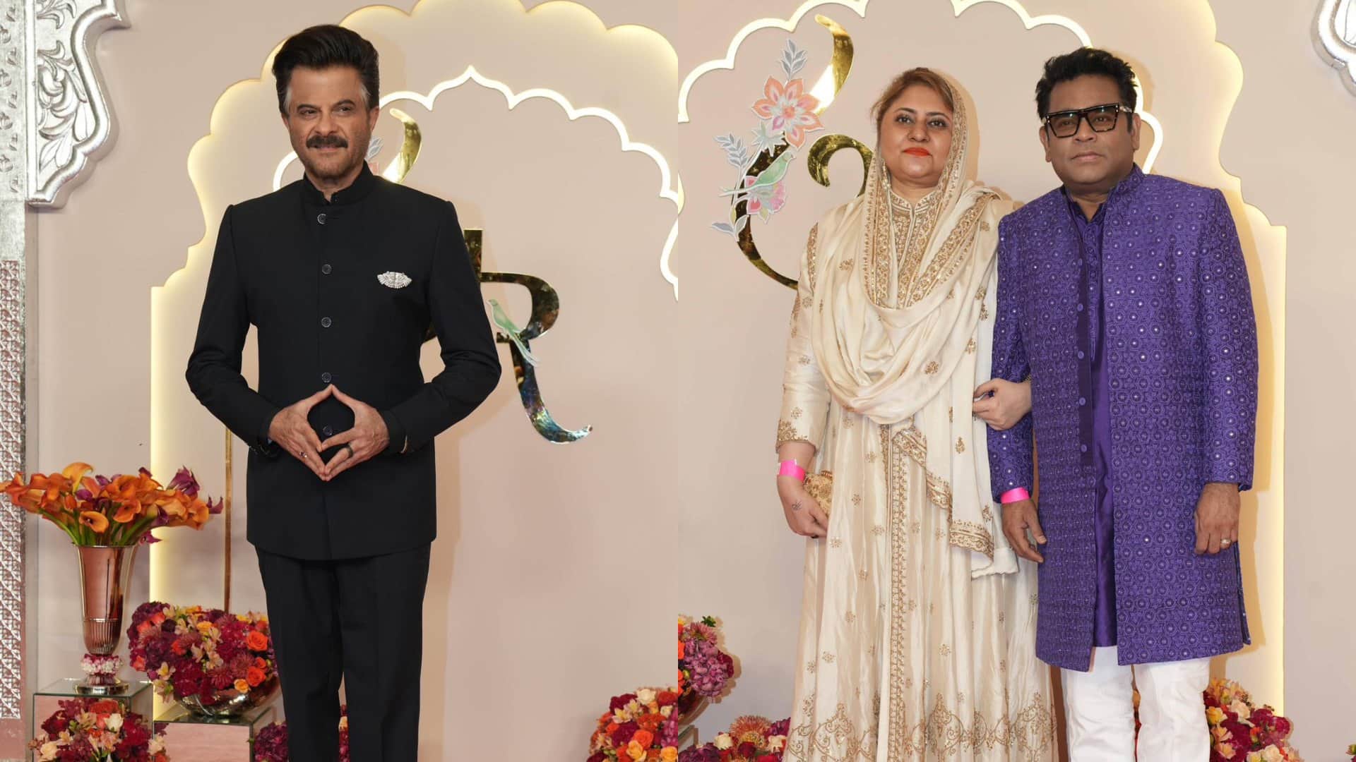 Anant Ambani Radhika Merchant Wedding Photos Ananya Panday Shahrukh Khan Jackie Shroff Salman Khan AR Rahman