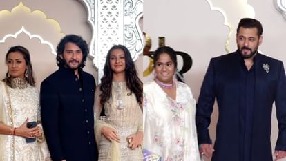 Anant Ambani Radhika Merchant Wedding Photos Ananya Panday Shahrukh Khan Jackie Shroff Salman Khan AR Rahman