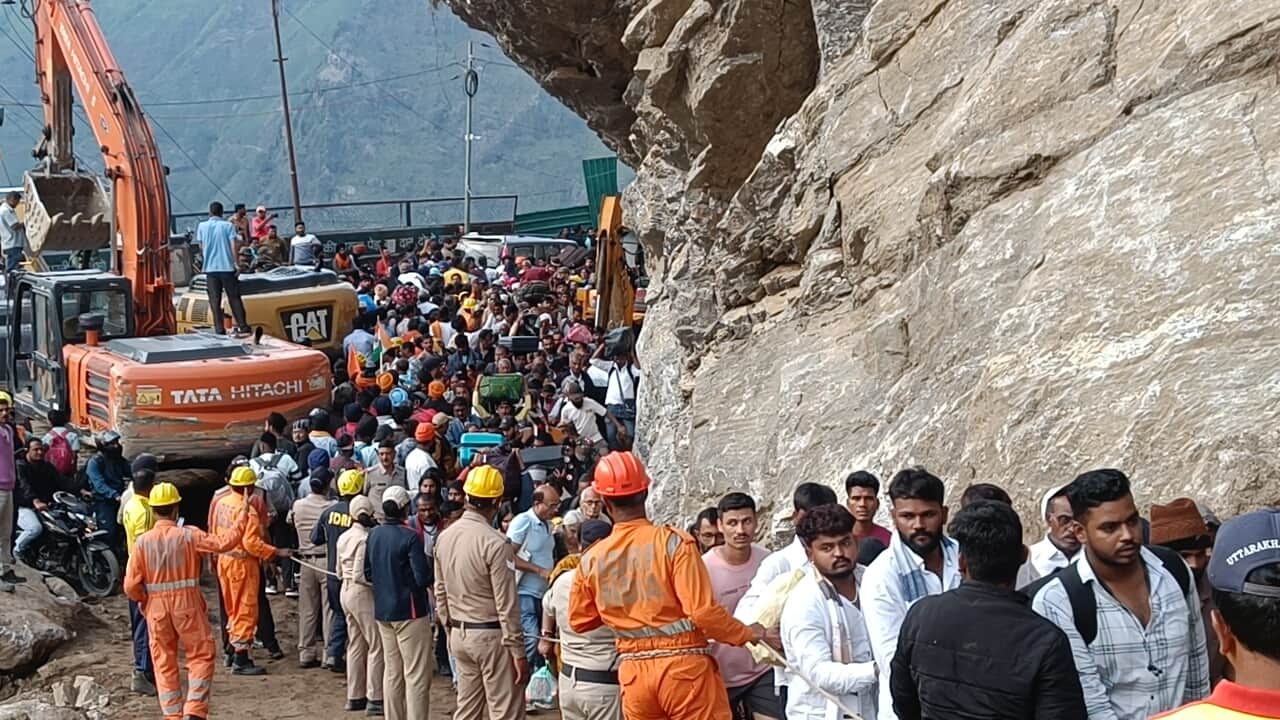 Badrinath Highway opened after 83 hours Pilgrims relief Vehicle Movement Starts Photos