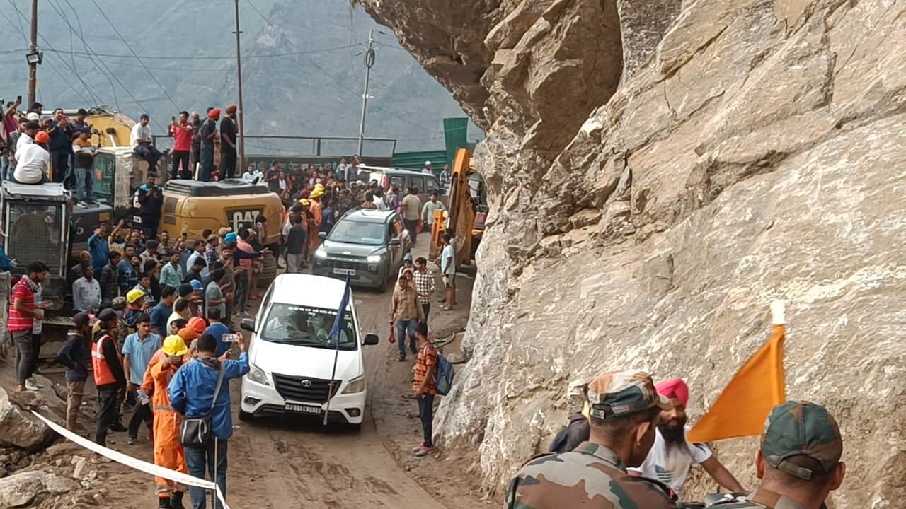 Badrinath Highway opened after 83 hours Pilgrims relief Vehicle Movement Starts Photos
