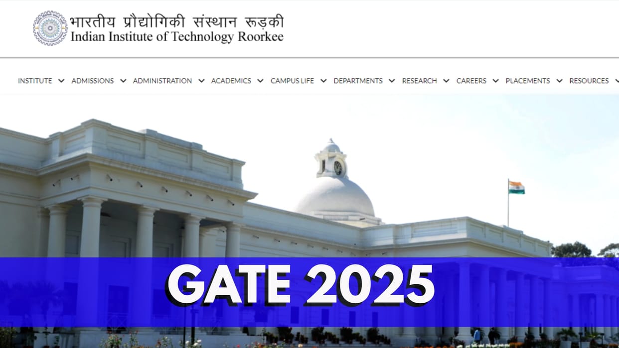 GATE 2025 Registration window closing soon, apply here link gate2025.iitr.ac.in