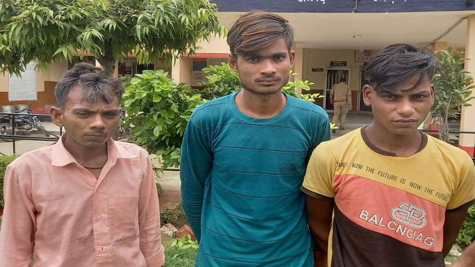 Villagers caught three with stolen goats