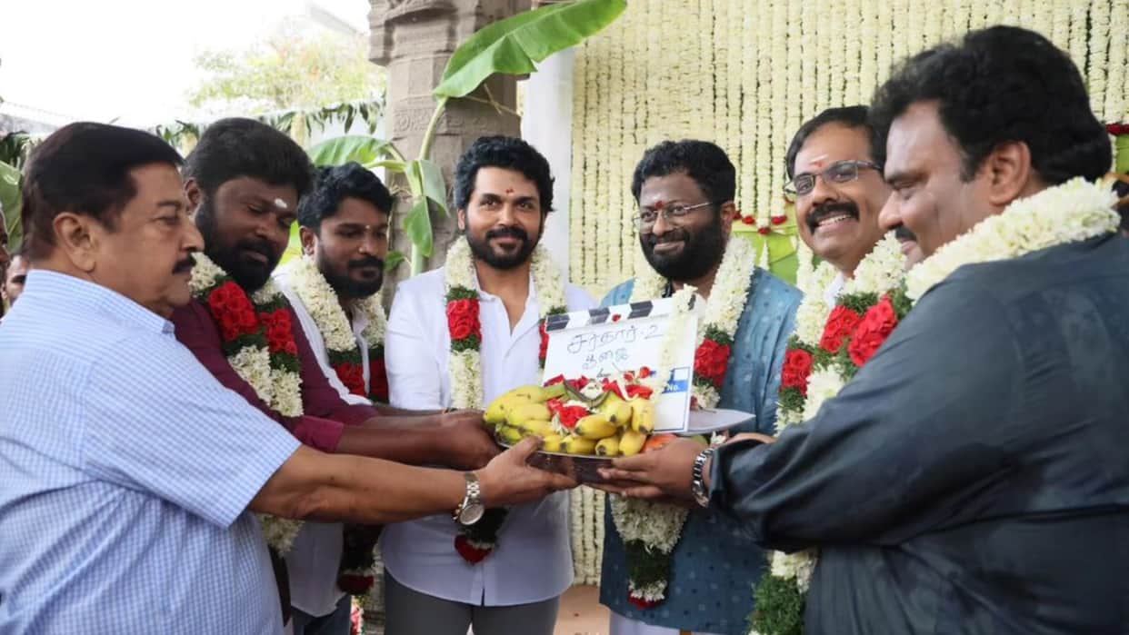 Sardar 2 kick started production with pooja ceremony Karthi and PS Mithran film shooting to start on 15 july