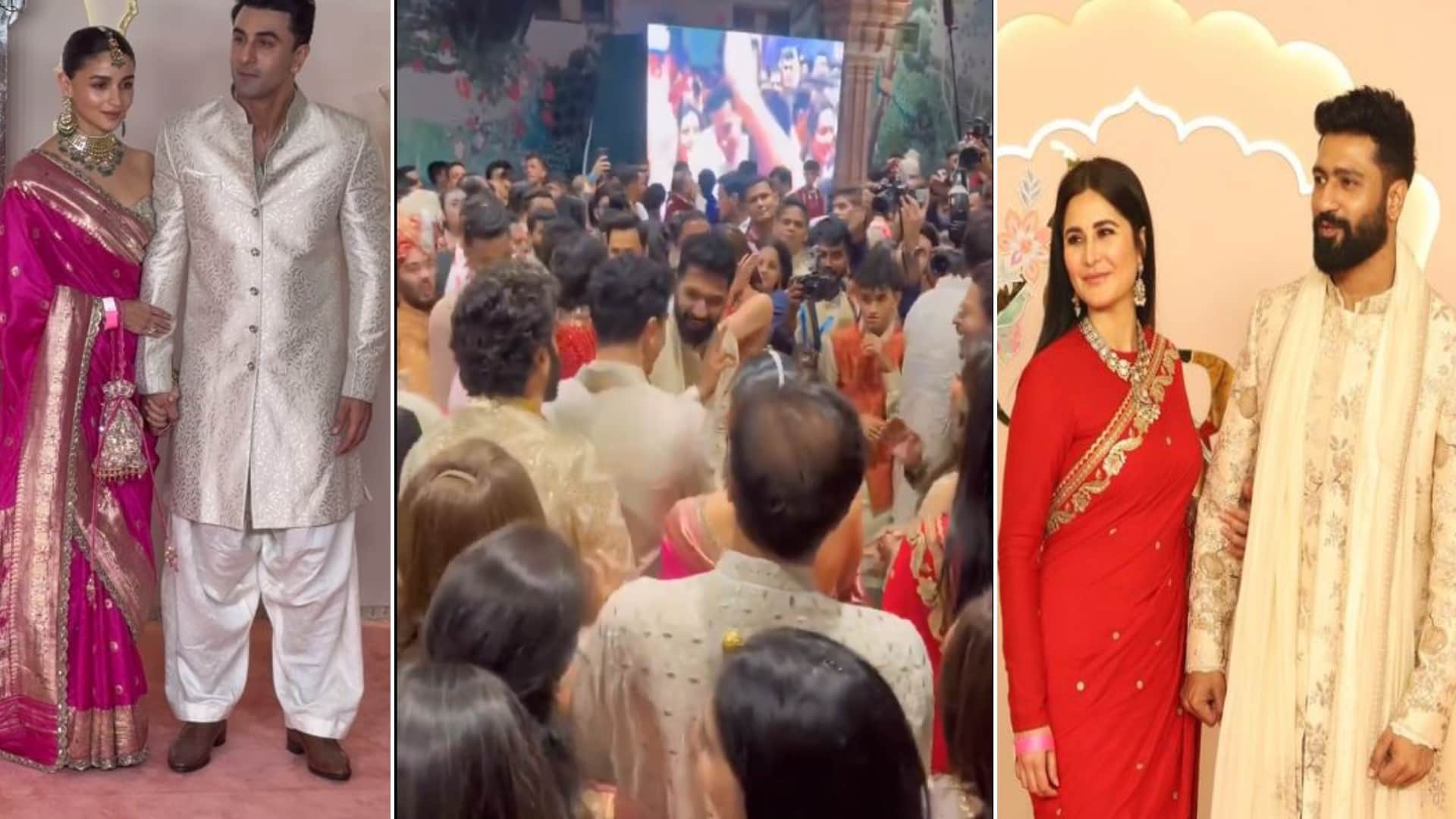 Ranbir Kapoor Dance With Vicky Kaushal on Tauba Tauba Katrina Kaif Alia Bhatt on radhika anant ambani wedding