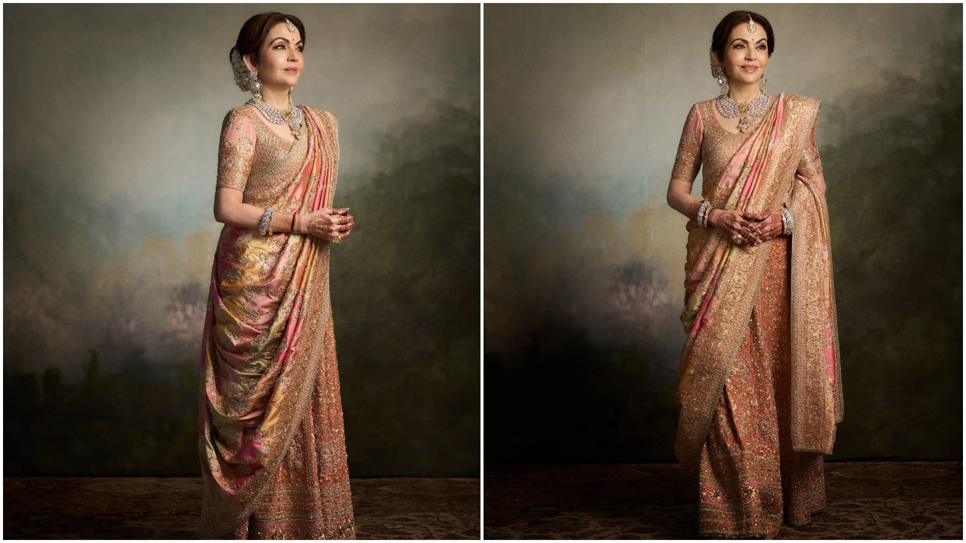 Anant Radhika Wedding Nita Ambani, Isha Ambani And Shloka Ambani Ethnic Outfits Latest Photos