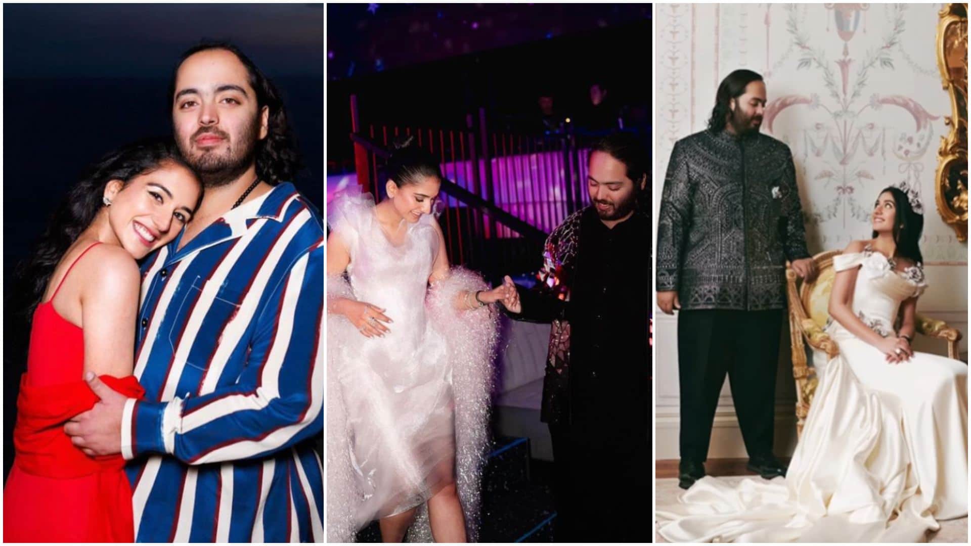 Anant Ambani Radhika Merchant seven Month long Mega wedding engagement to pre wedding and 7 phere photos