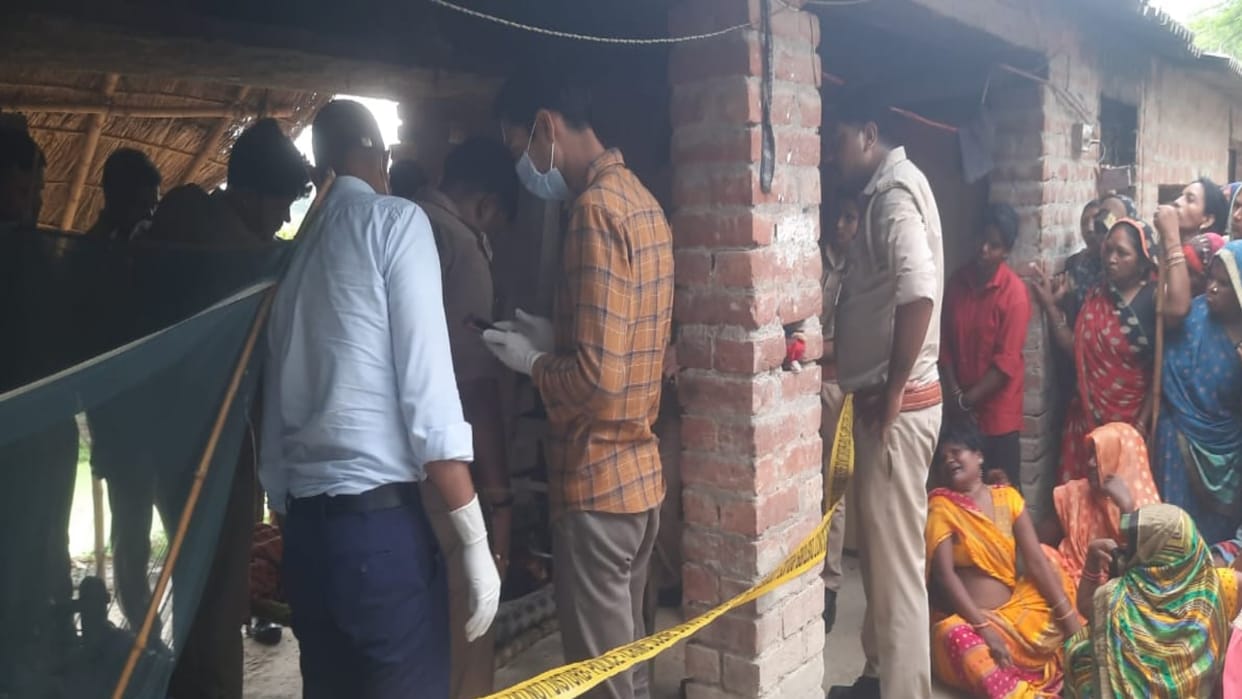 Pratapgarh Crime: Woman sleeping in the shed murdered by slitting her throat, police engaged in finding clues
