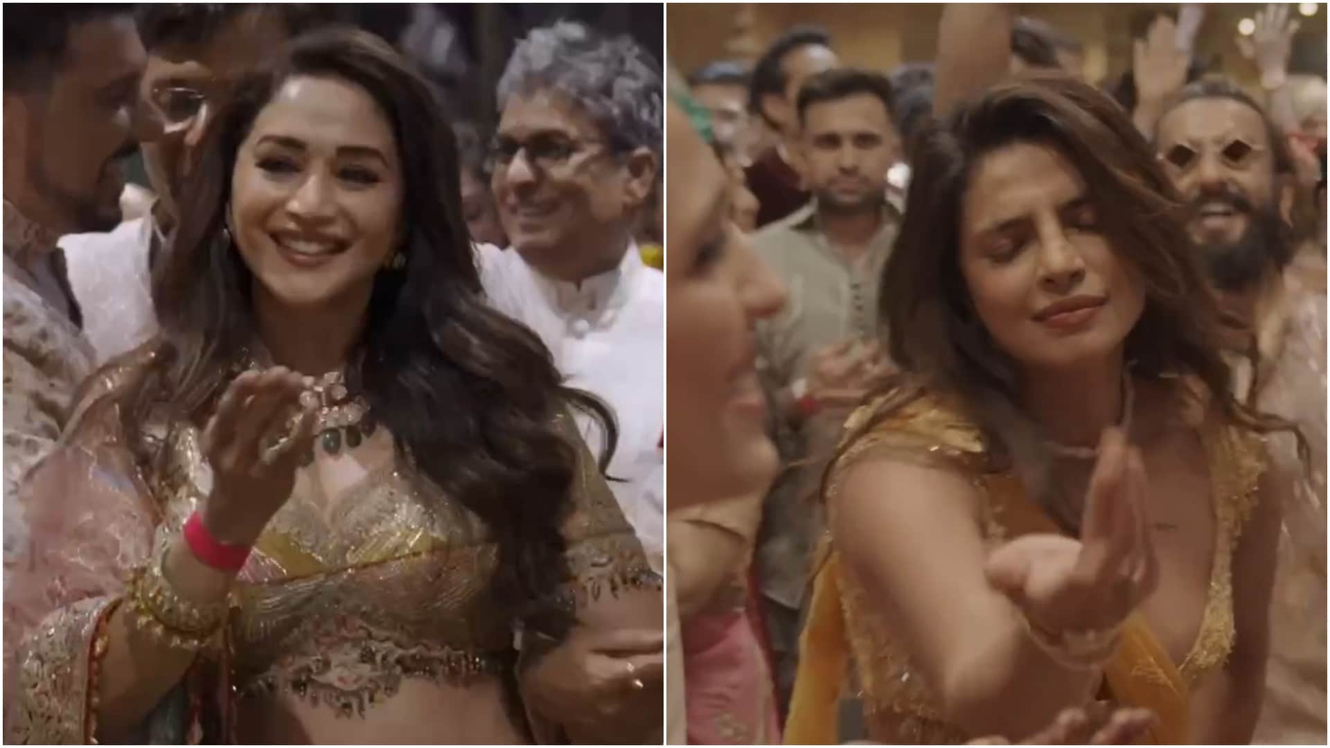 Anant Radhika wedding bollywood and hollywood celebs dancing in baraat madhuri dixit priyanka chopra