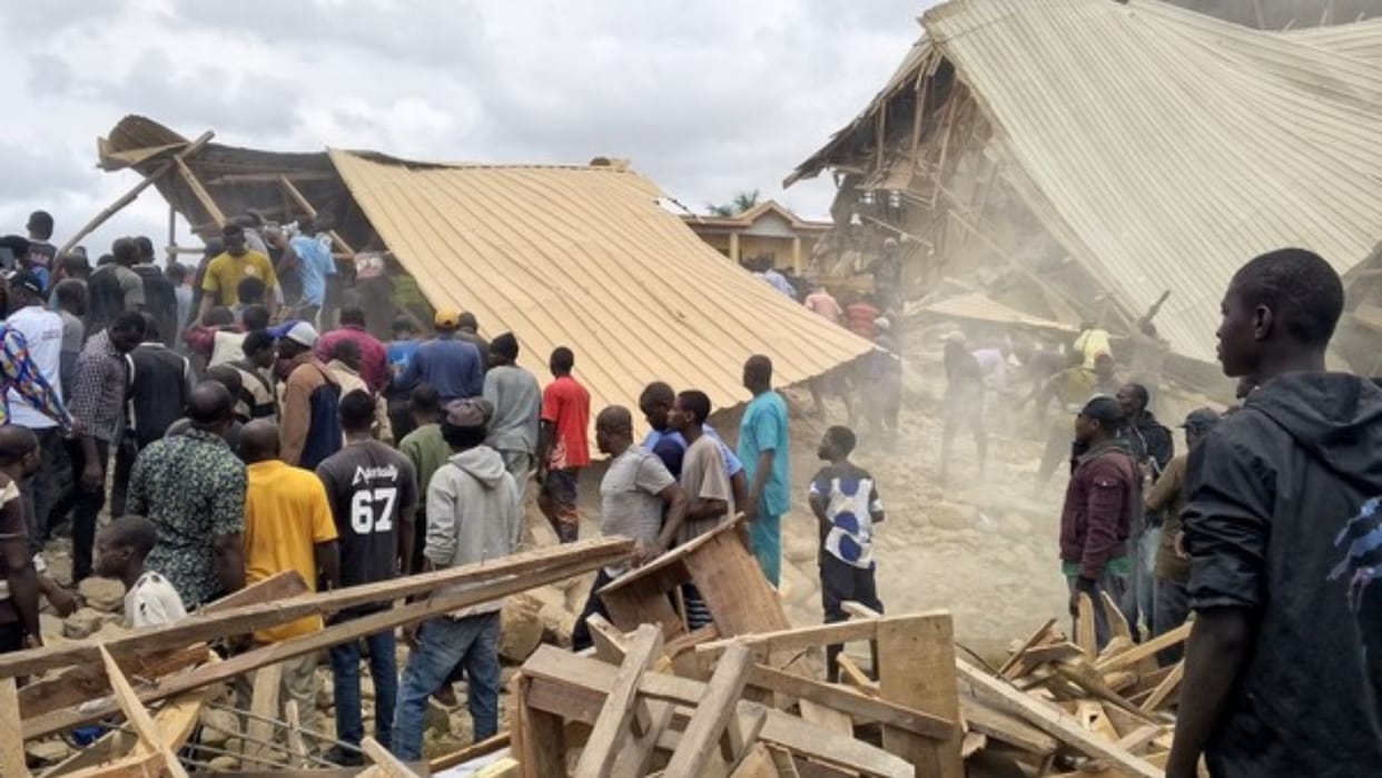 School building collapse during exam claims 21 lives in Nigeria