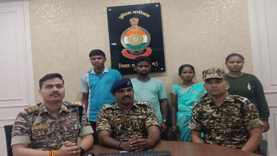Five Naxalites including one with a reward of Rs 5 lakh surrendered in Sukma