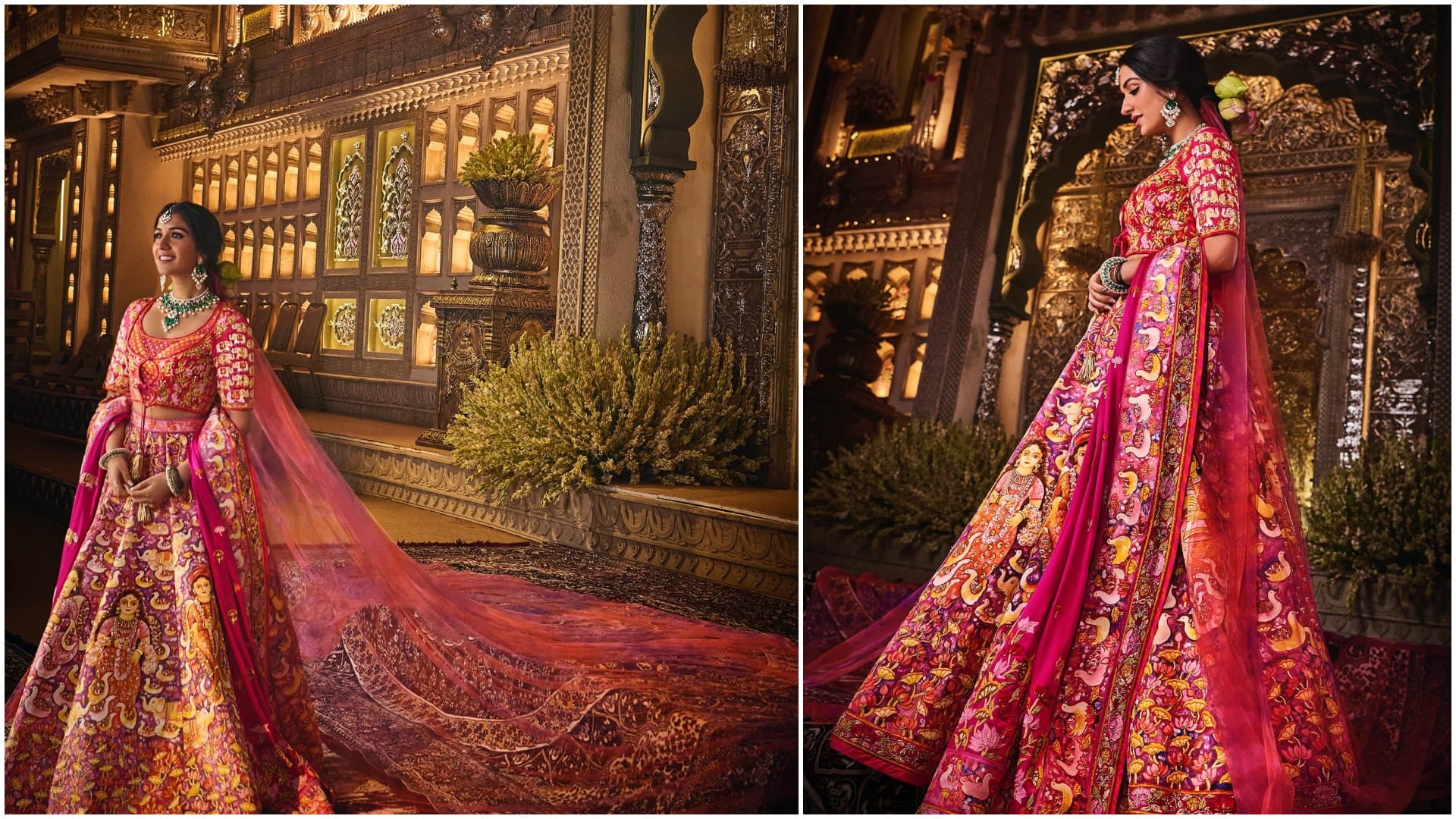 Anant Ambani Radhika Merchant Reception Radhika First Look At Shubh Ashirwad Ceremony