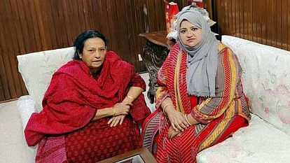 Rampur: आजम खां की पत्नी तंजीन फात्मा से मिली सुमैय्या राणा, कहा- रामपुर सांसद को बयानबाजी से बचना चाहिए Sumaiyya Rana met Azam Khan wife Tanzeen Fatima, said- Rampur MP should avoid making statements