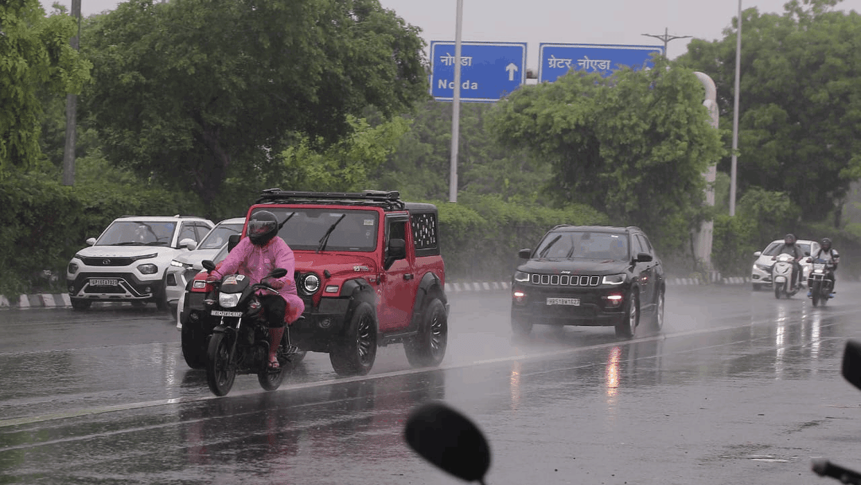 Heavy rains in Delhi NCR brought relief from the scorching heat See photos