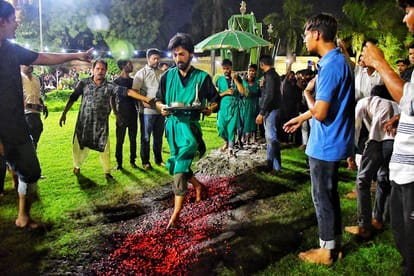 Muharram: Mourning was done by walking on burning embers, martyrs were remembered, city traffic will be change