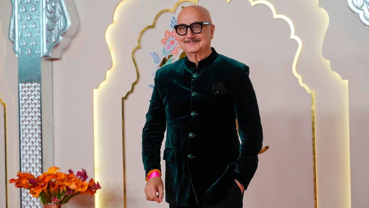 Anupam Kher shared videos of Anant Ambani Radhika Merchant Shubh Ashirwad ceremony praise of Mukesh Ambani