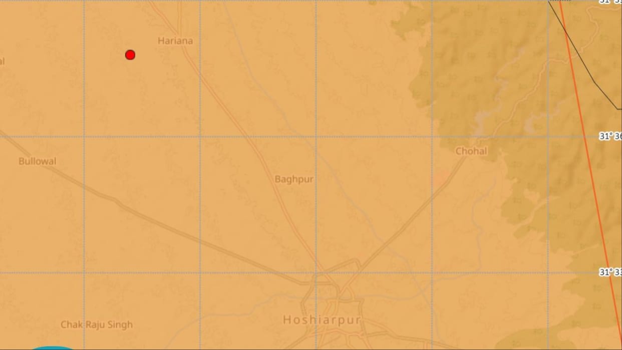 Earthquake In Punjab: Earth trembled due to earthquake in Punjab, center remained in Hoshiarpur